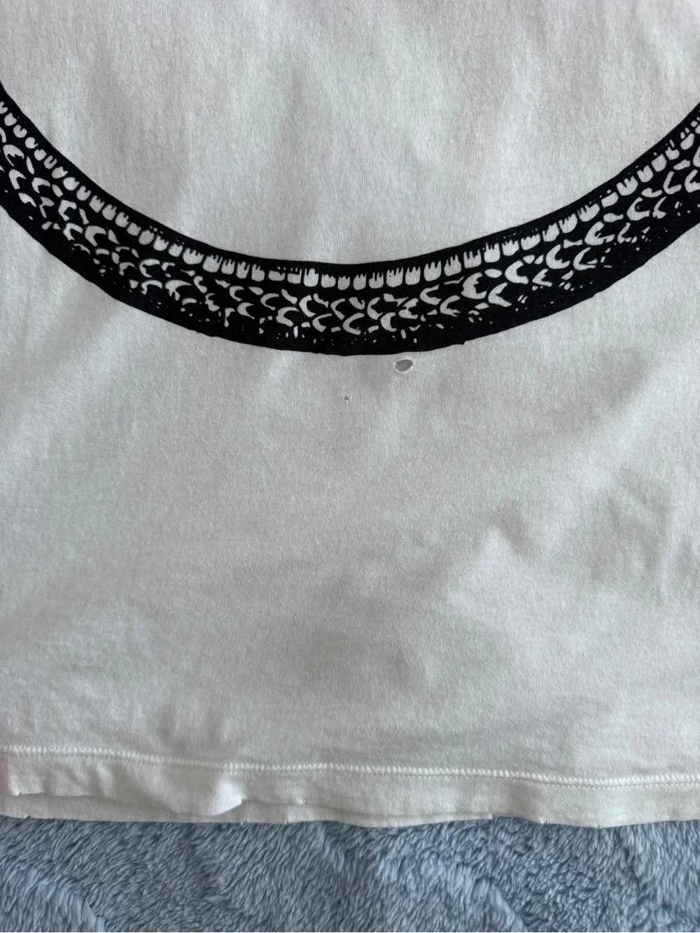 Gucci White Snake Cotton Crew Neck Short Sleeve Men's T-Shirt Size XL